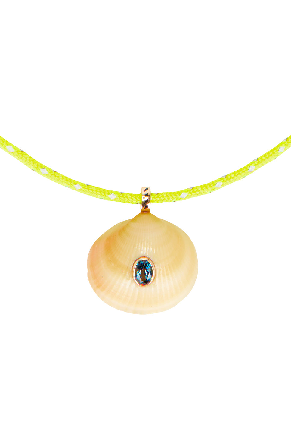 Anandara Oval Kyanite Charm Surf Cord Necklace