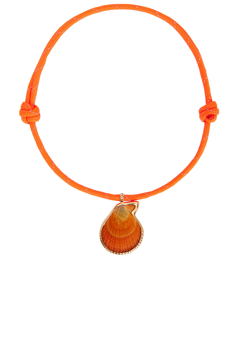 18k Gold Clam Necklace