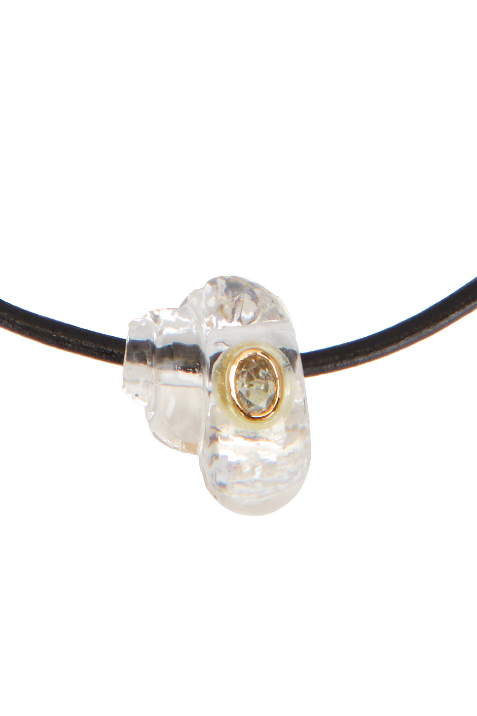 Turbo Oval Sillimanite Cord Necklace