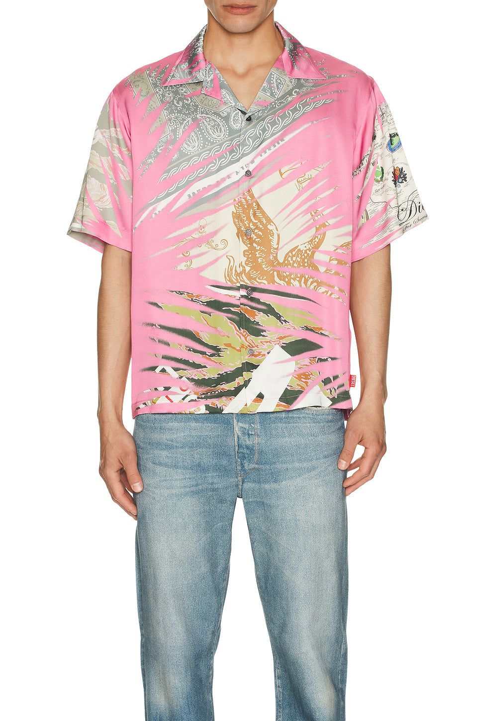 Printed Button Up Shirt