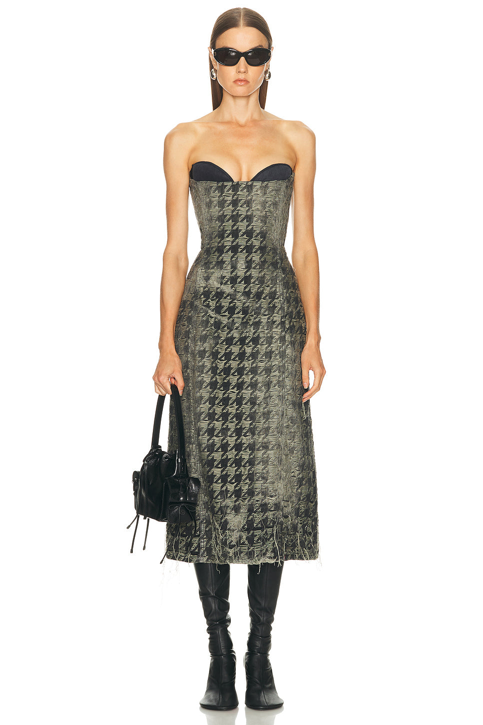 Strapless Midi Dress