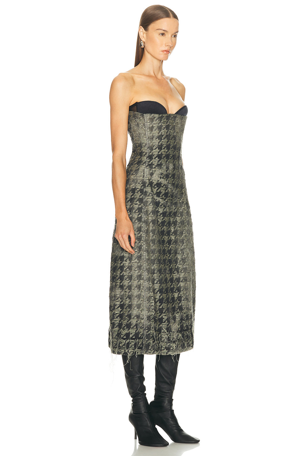 Strapless Midi Dress