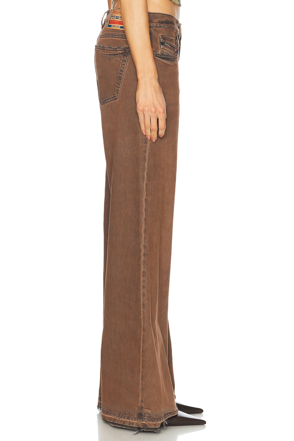 Mid Rise Wide Leg Jeans