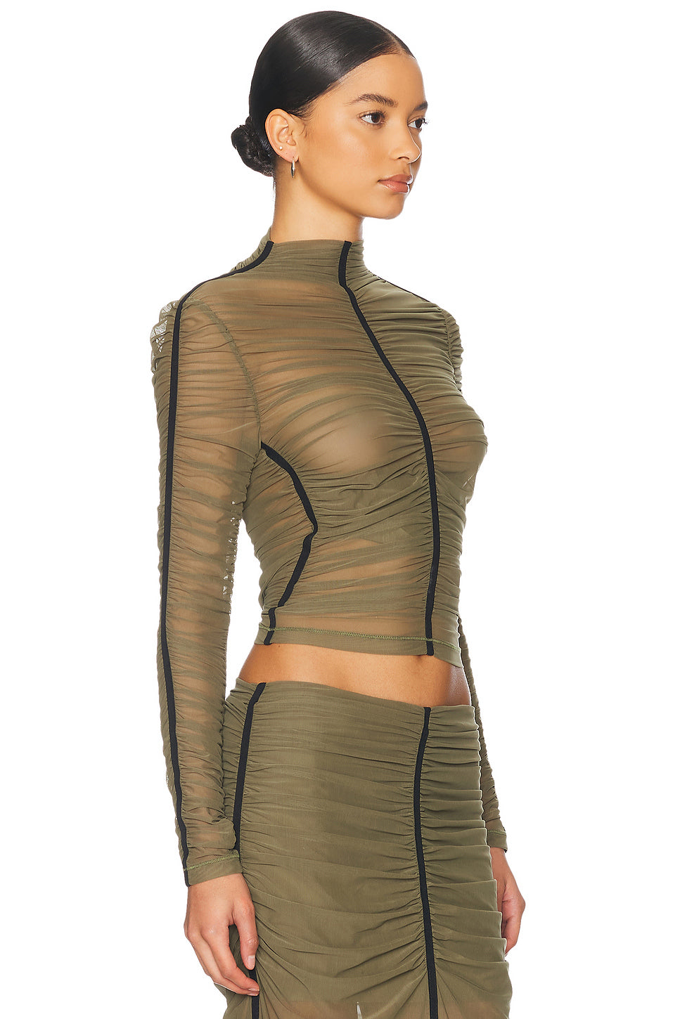 Long Sleeve Gathered Top