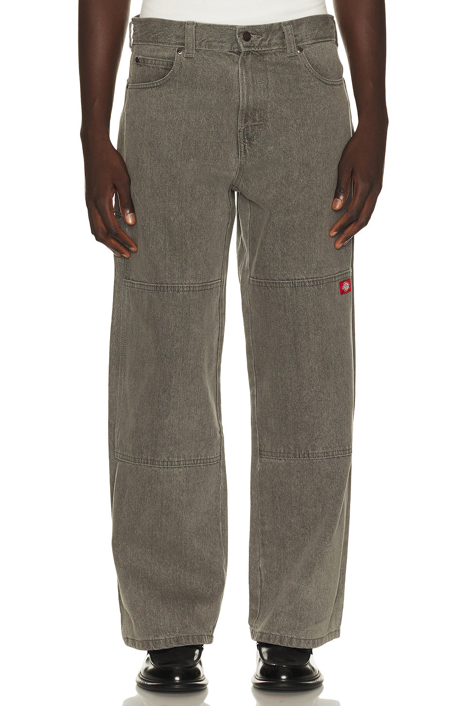 Loose Straight Double Knee Jean