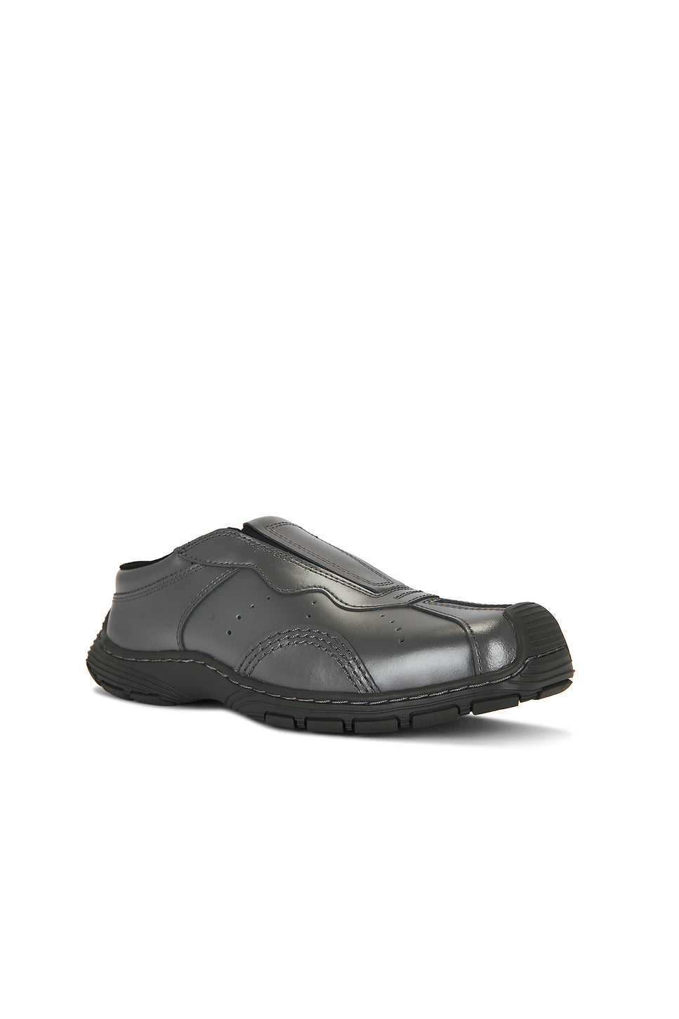 Satin Finish Leather Aurix Mule