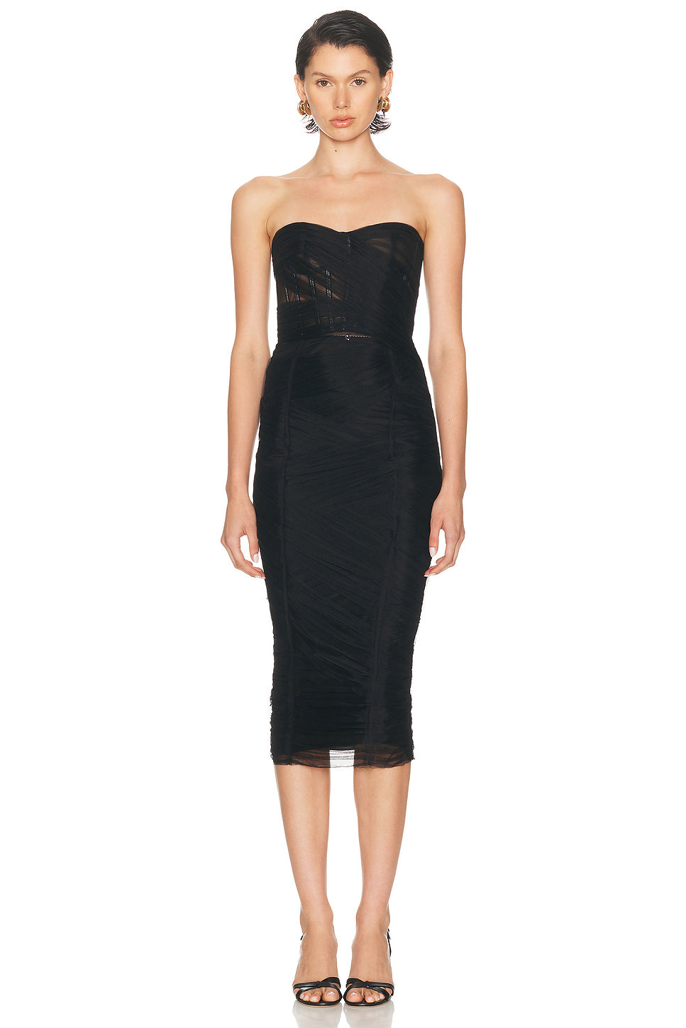 Strapless Midi Dress