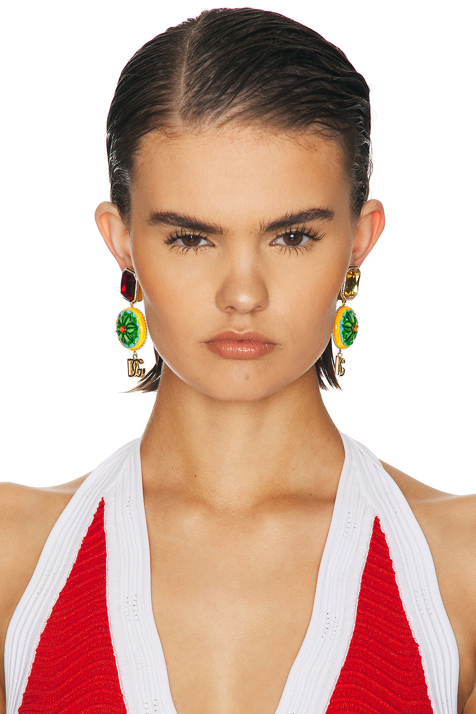 Logo Drop Earrings