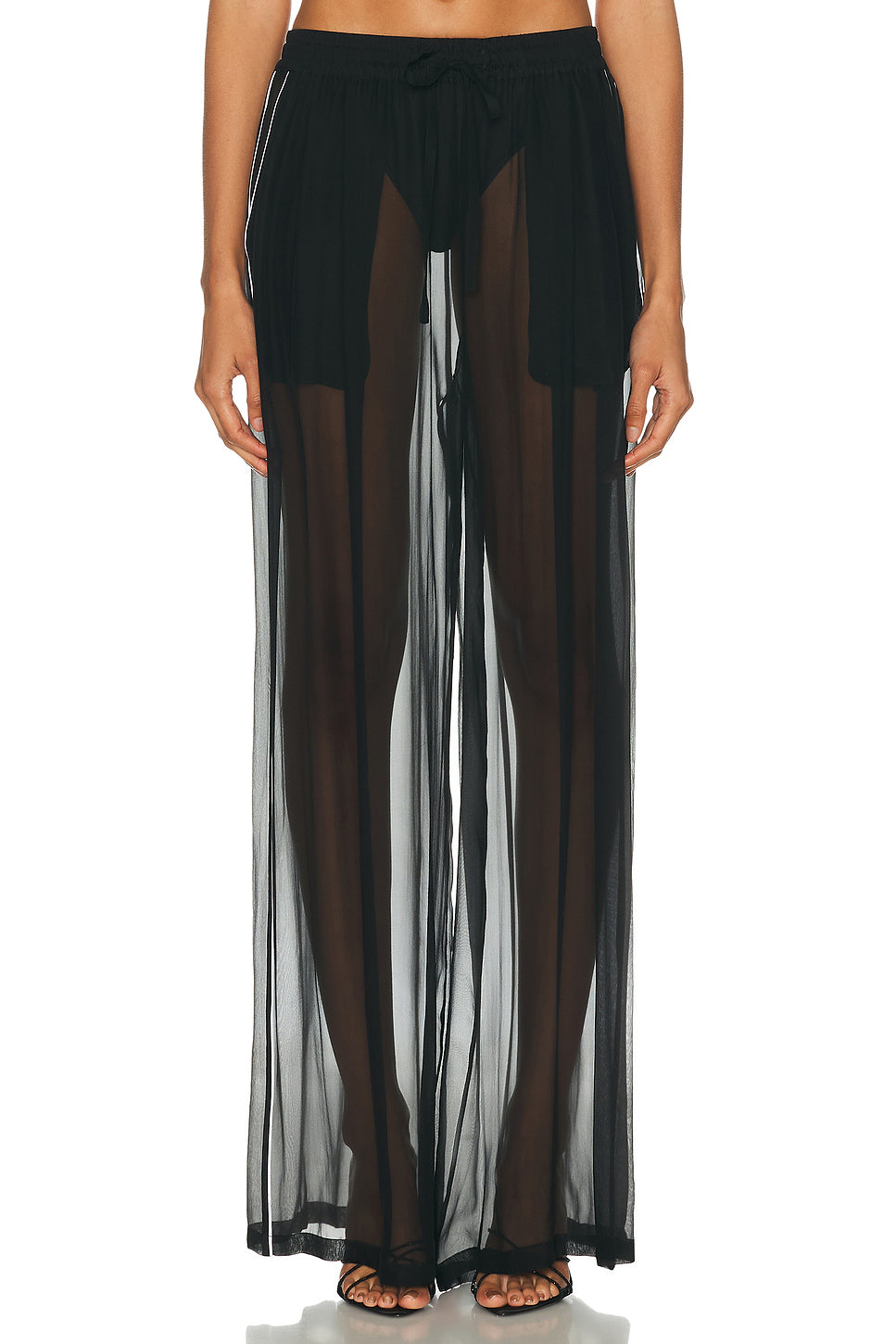 Sheer Wide Leg Pant
