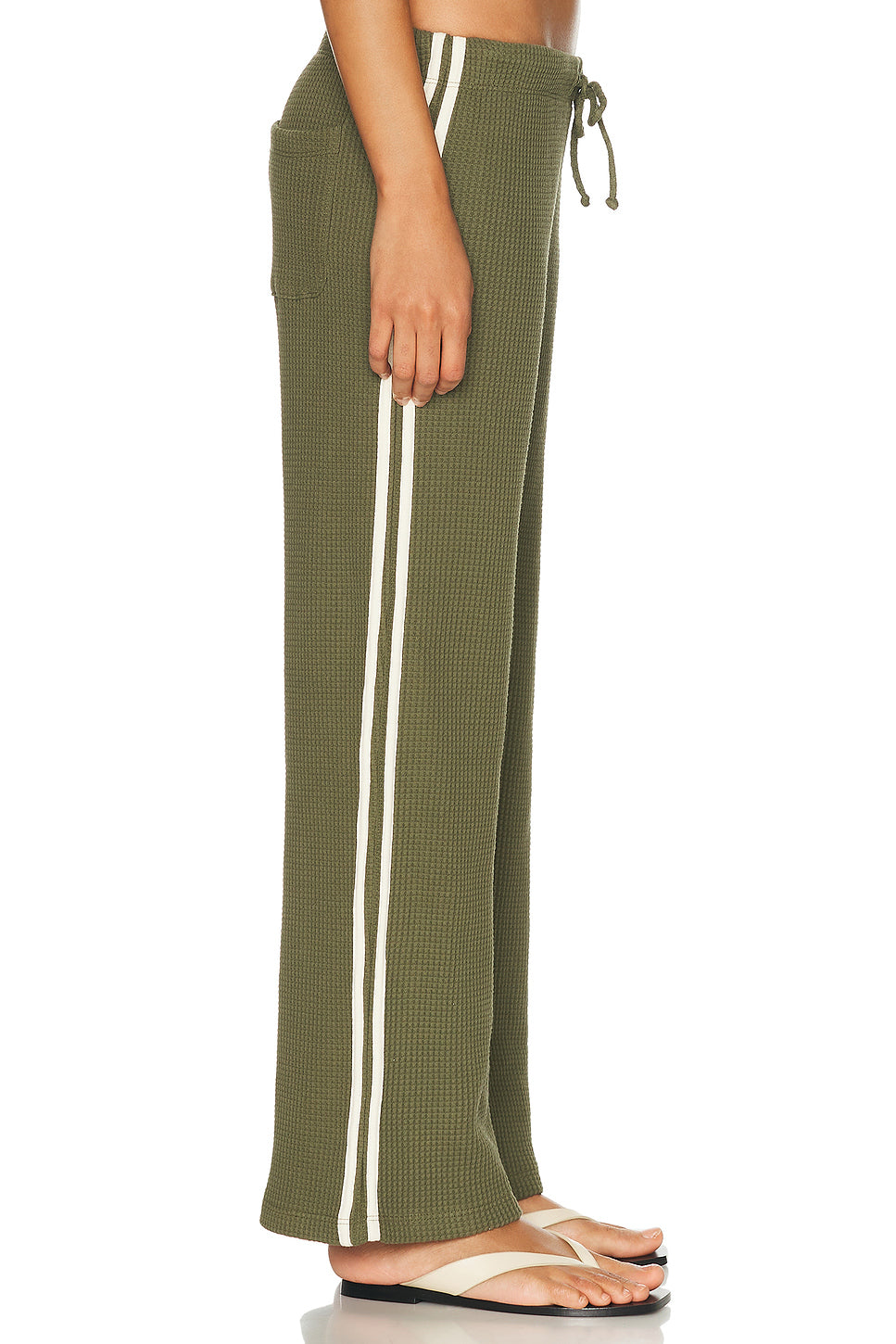 The Thermal Stripe Crop Pant