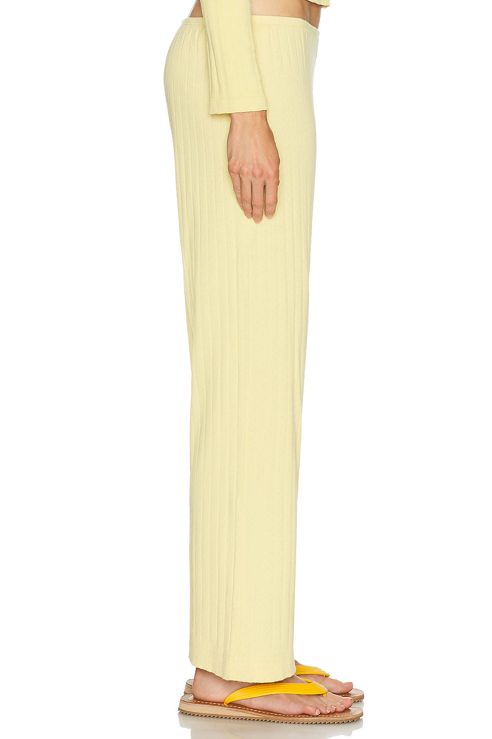The Pointelle Simple Crop Pant