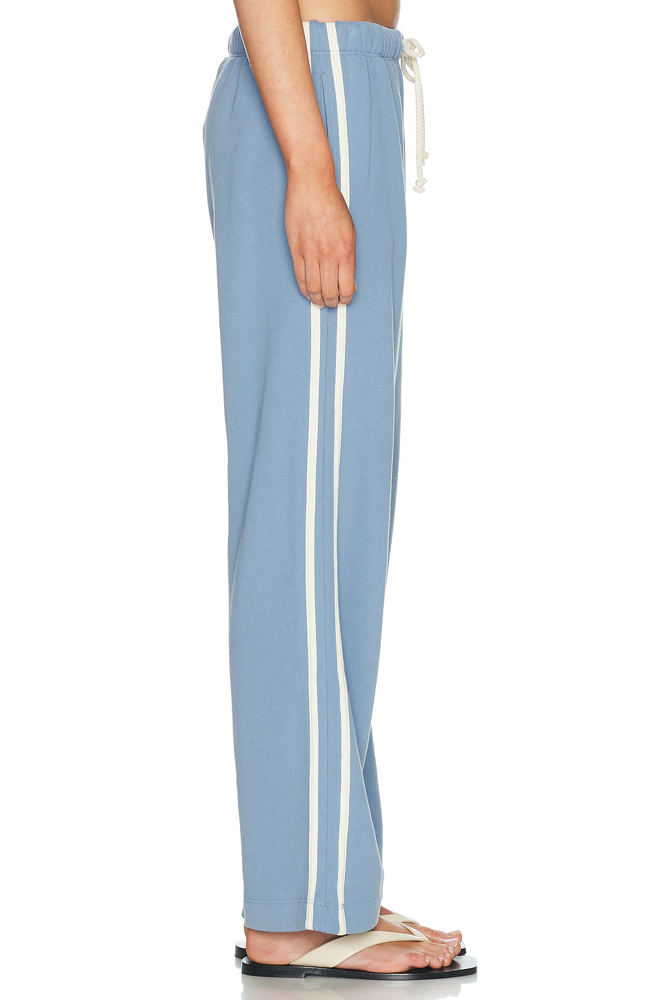The Eco Terry Stripe Crop Pant