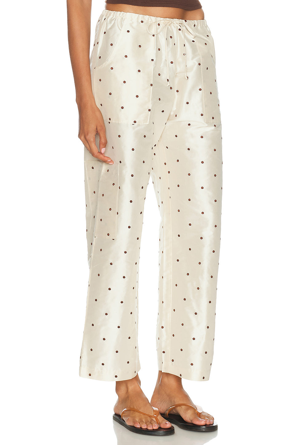 The Taffeta Drawstring Cargo Pant