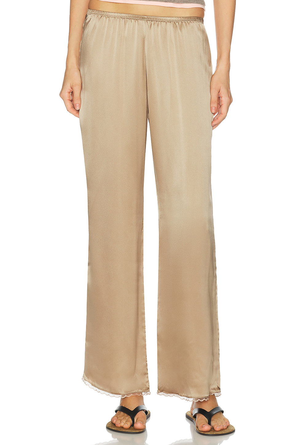The Silk Lace Simple Pant
