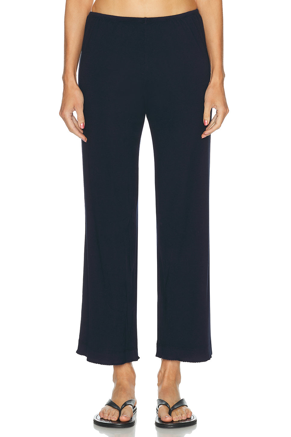 The Baby Rib Scallop Pant