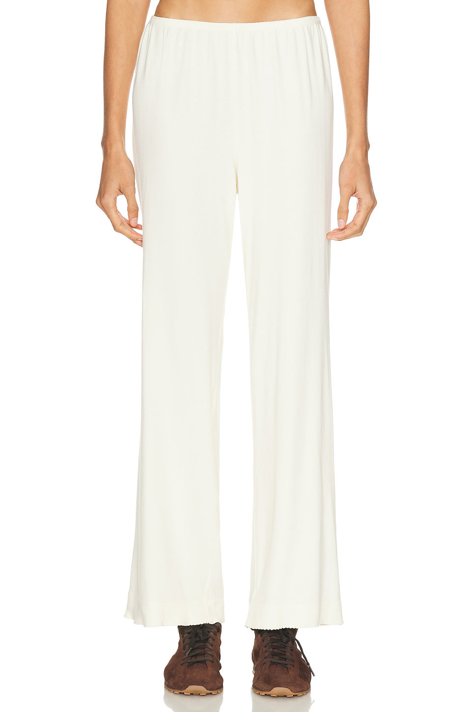 The Baby Rib Scallop Pant