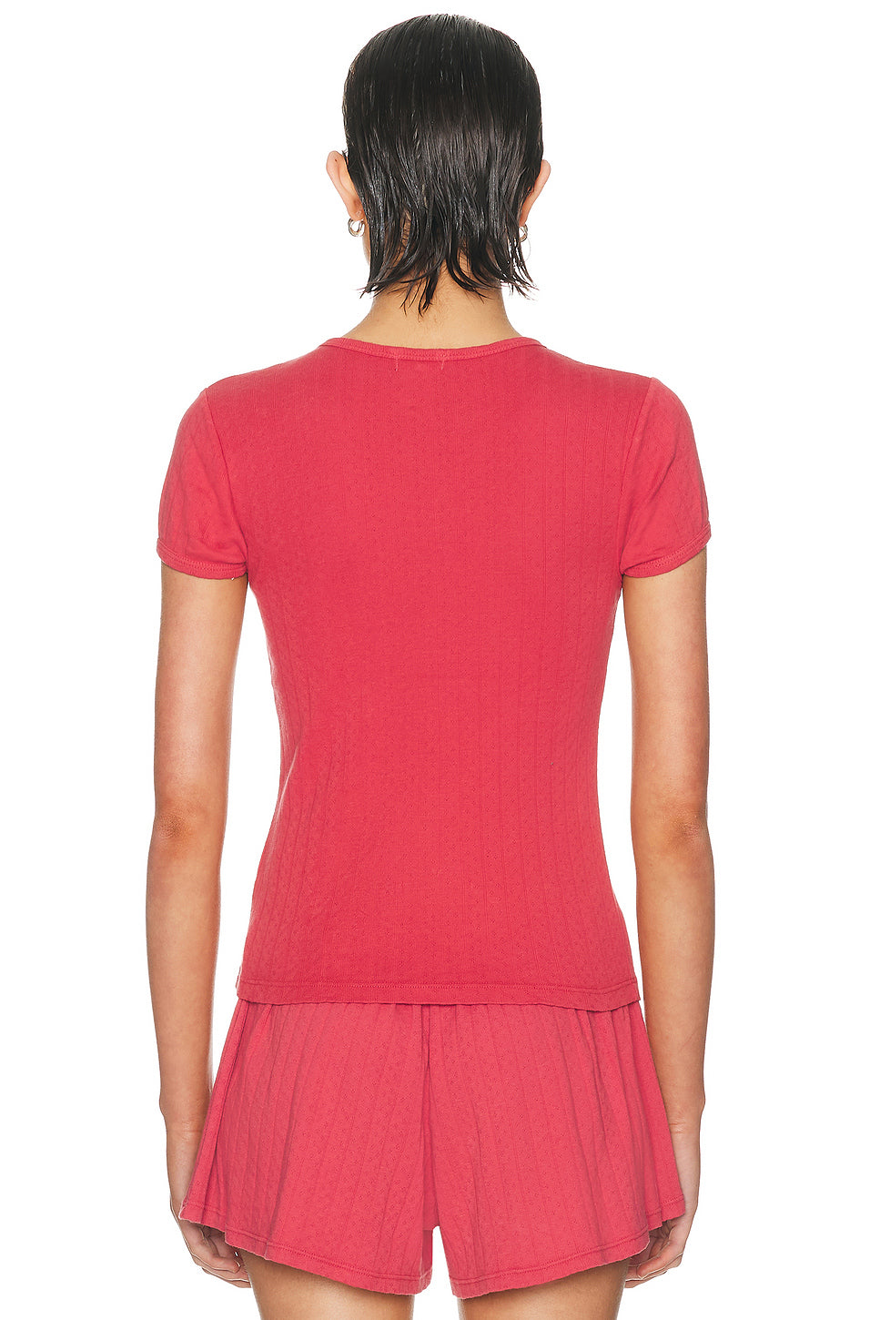 The Pointelle Baby Tee