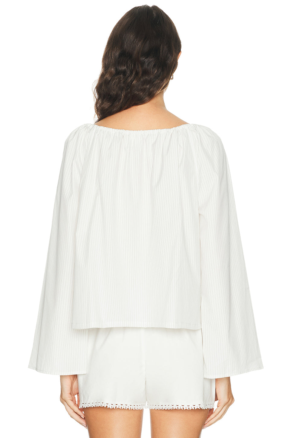 The Pop Pinstripe Tie Top