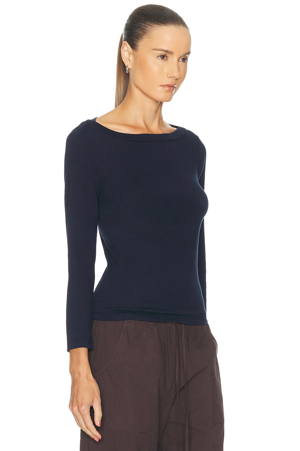 The Baby Rib Boatneck Top