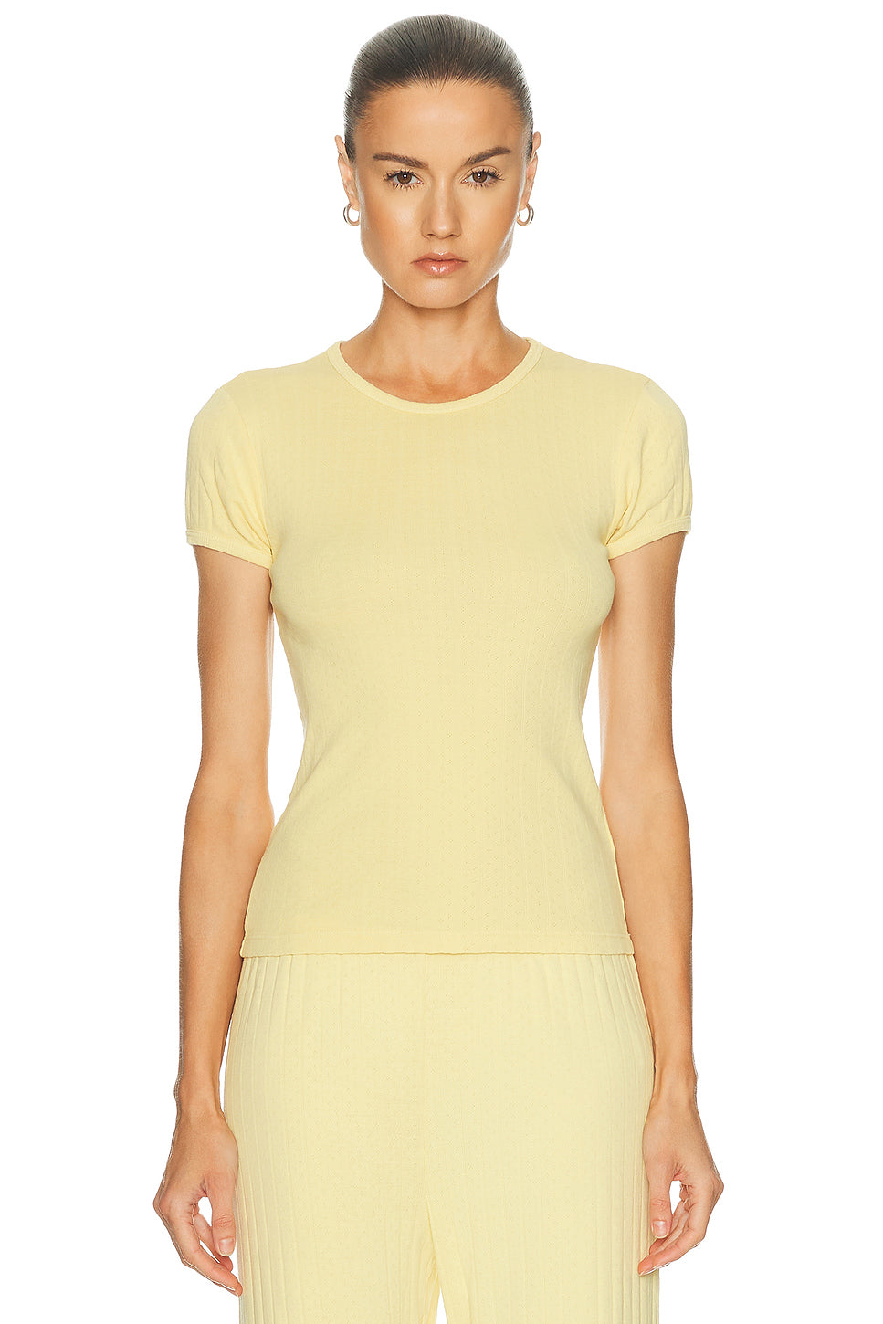 The Pointelle Baby Tee