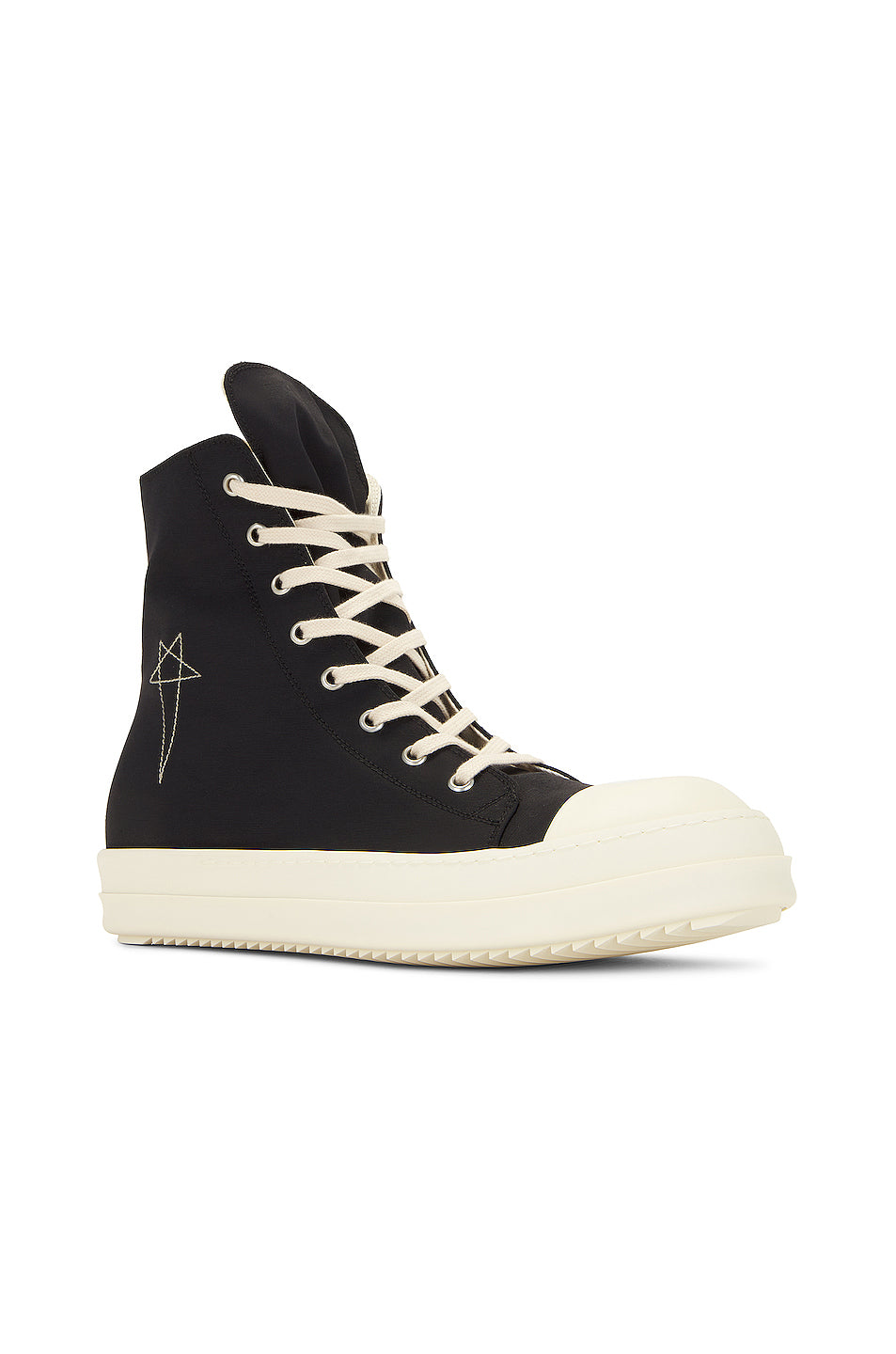 High Top Sneaks with Pentagram Embroidery