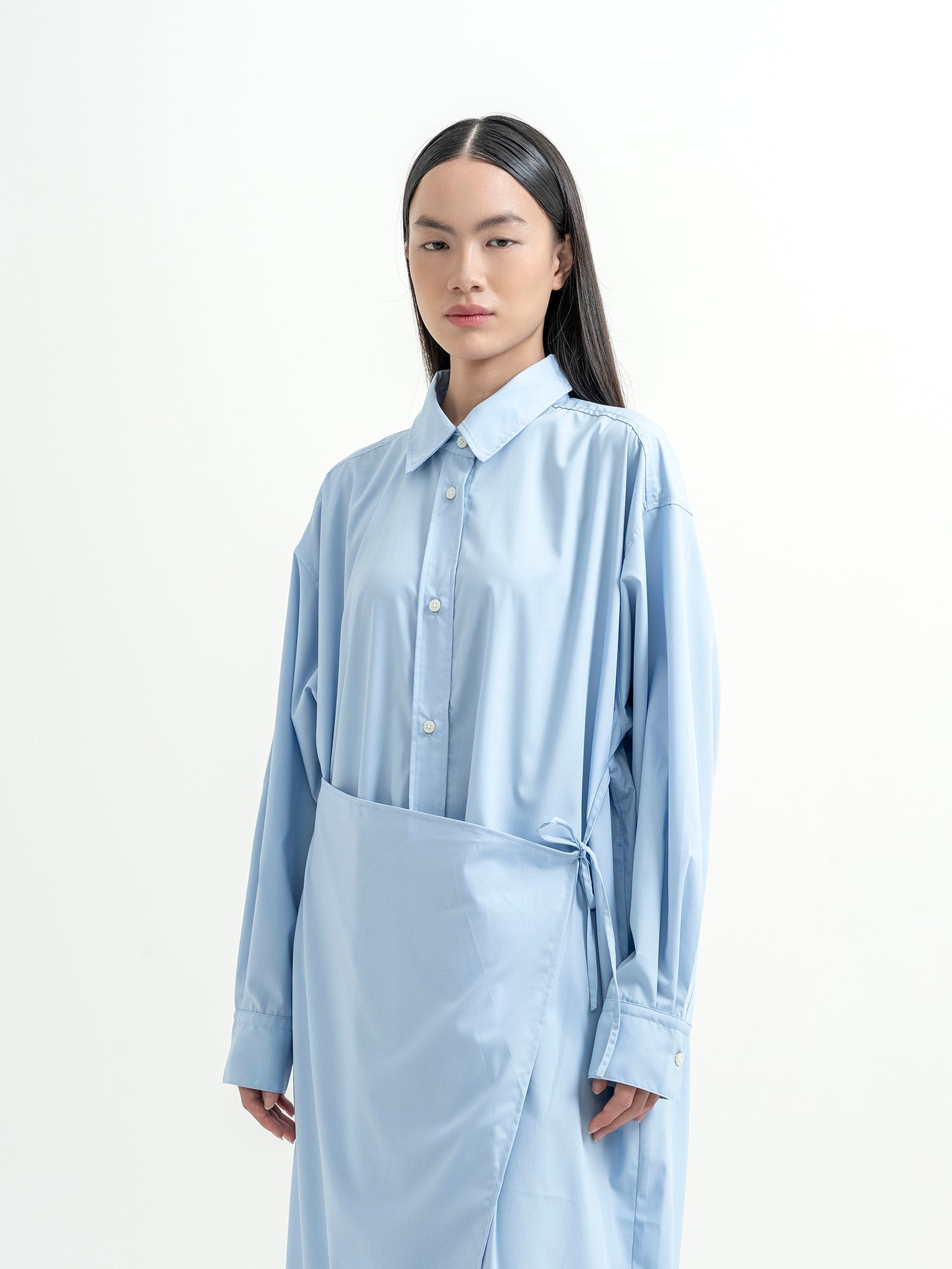 Nuo Apron Shirt Dress
