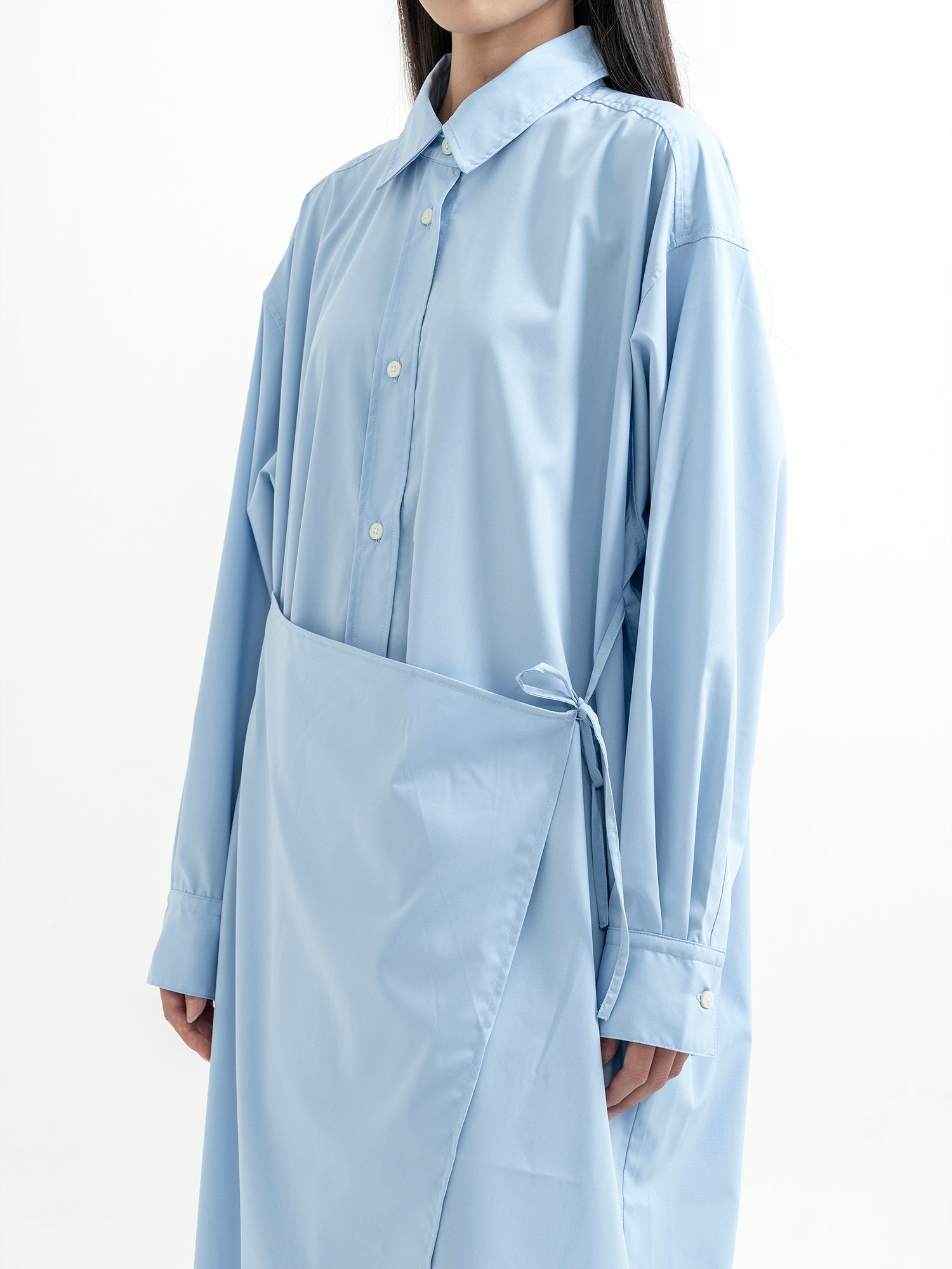 Nuo Apron Shirt Dress