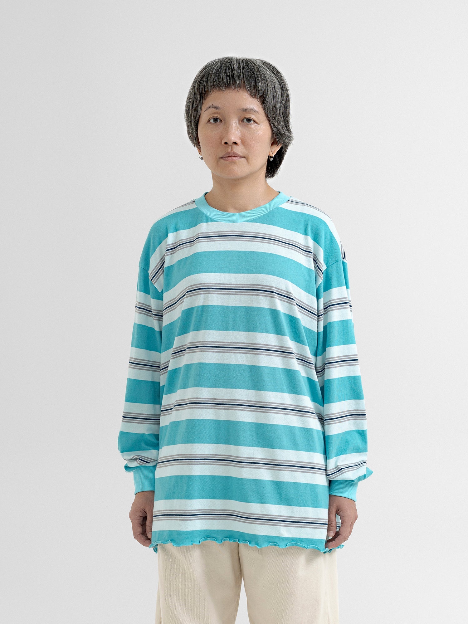 Delphine T-Shirt - Stripe White - BLUE LABEL