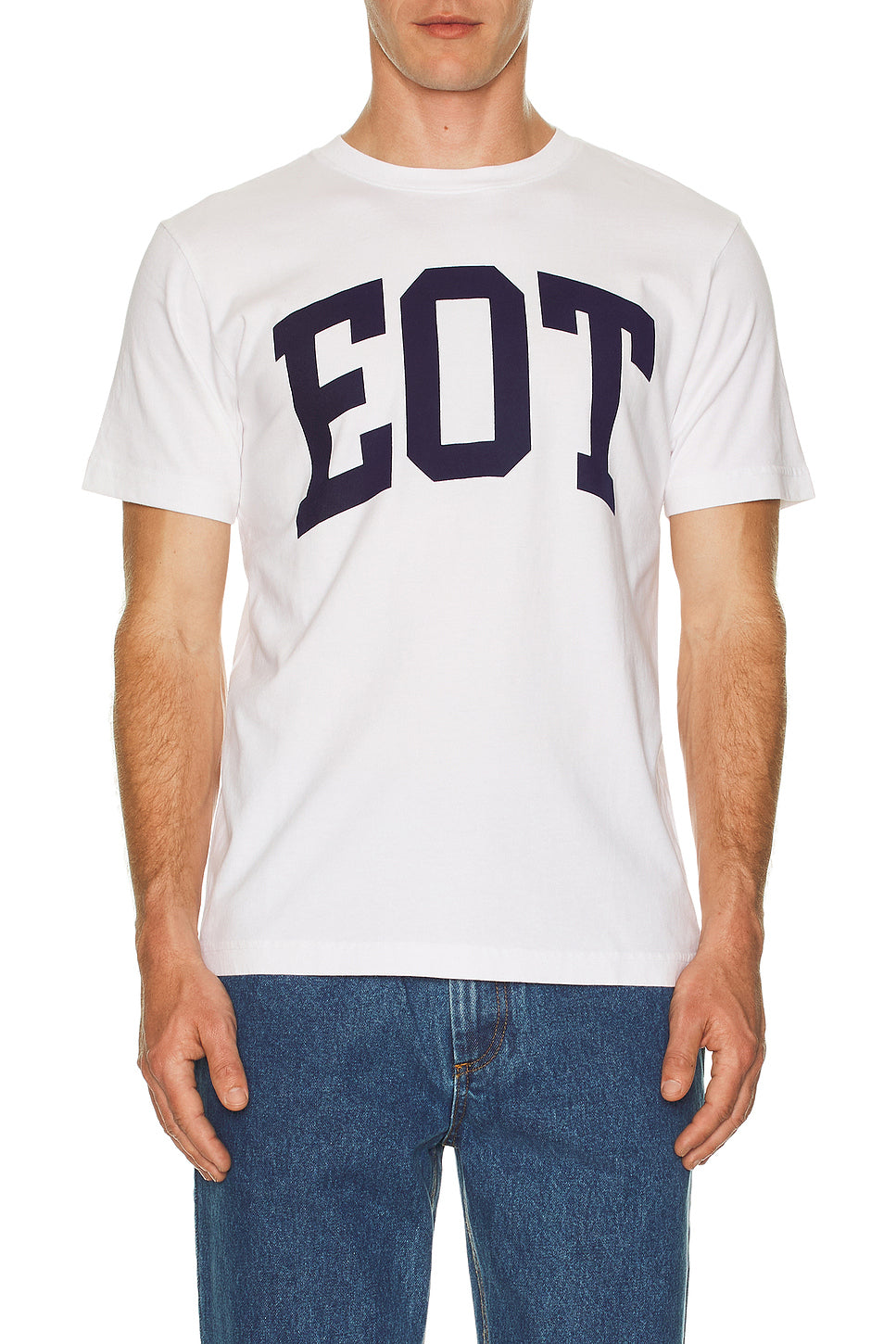 Garment Dyed Collegiate Logo Tee