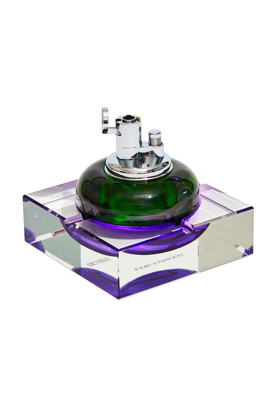 Glass Tabletop & Ashtray Set