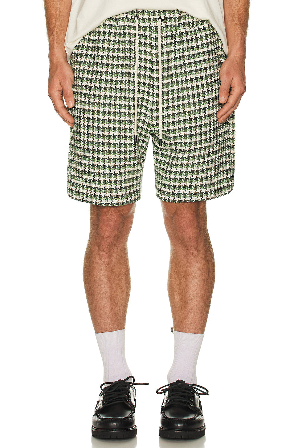 Plaid Drawcord Shorts