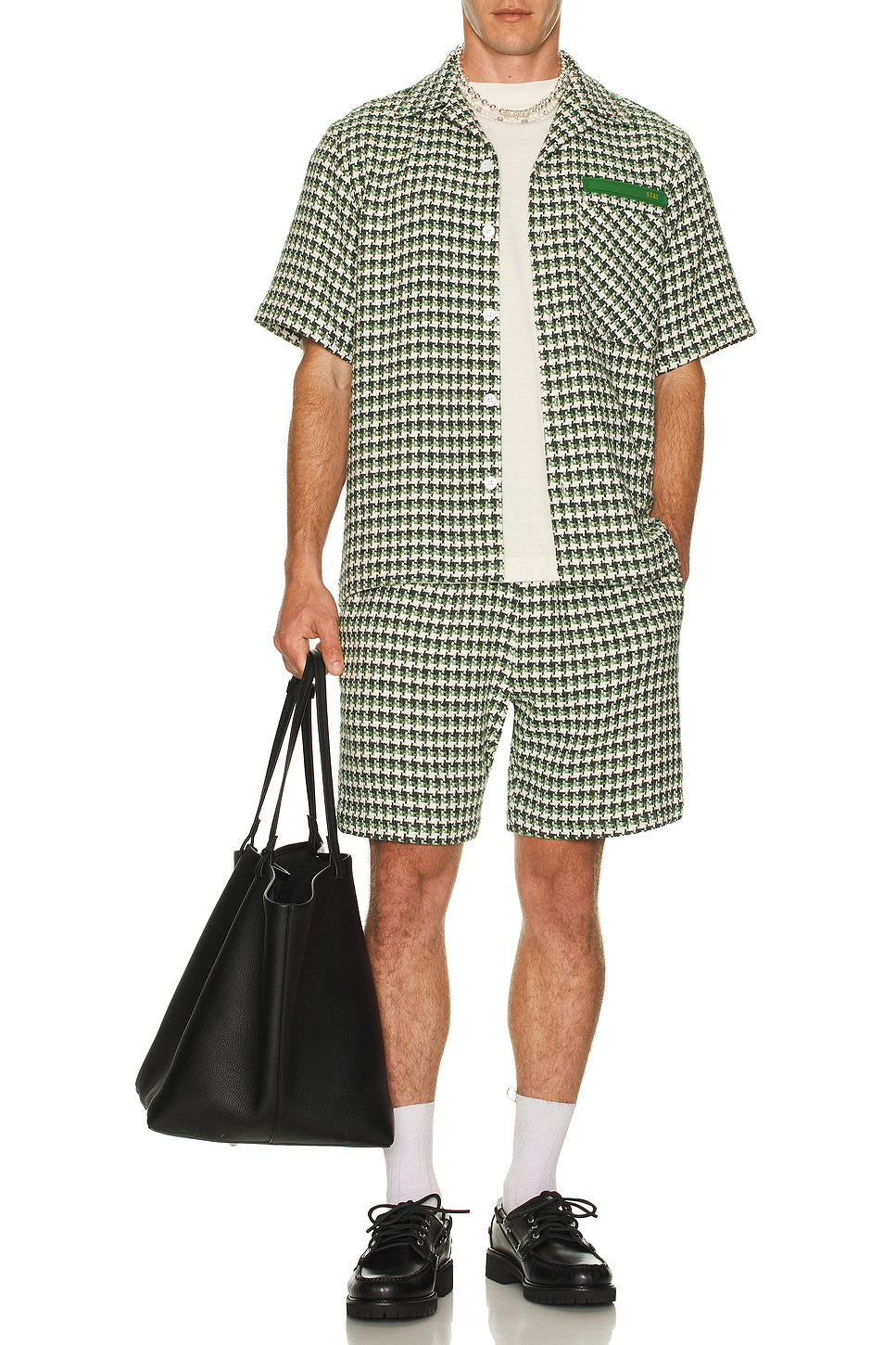 Plaid Drawcord Shorts