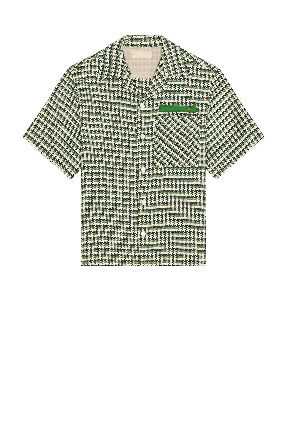 Boxy Plaid Short Sleeve Shirt