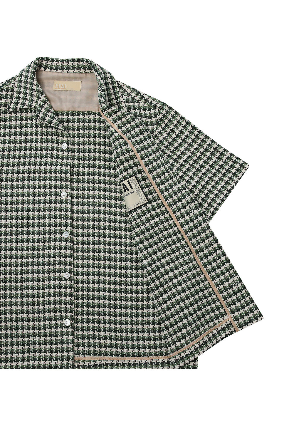 Boxy Plaid Short Sleeve Shirt