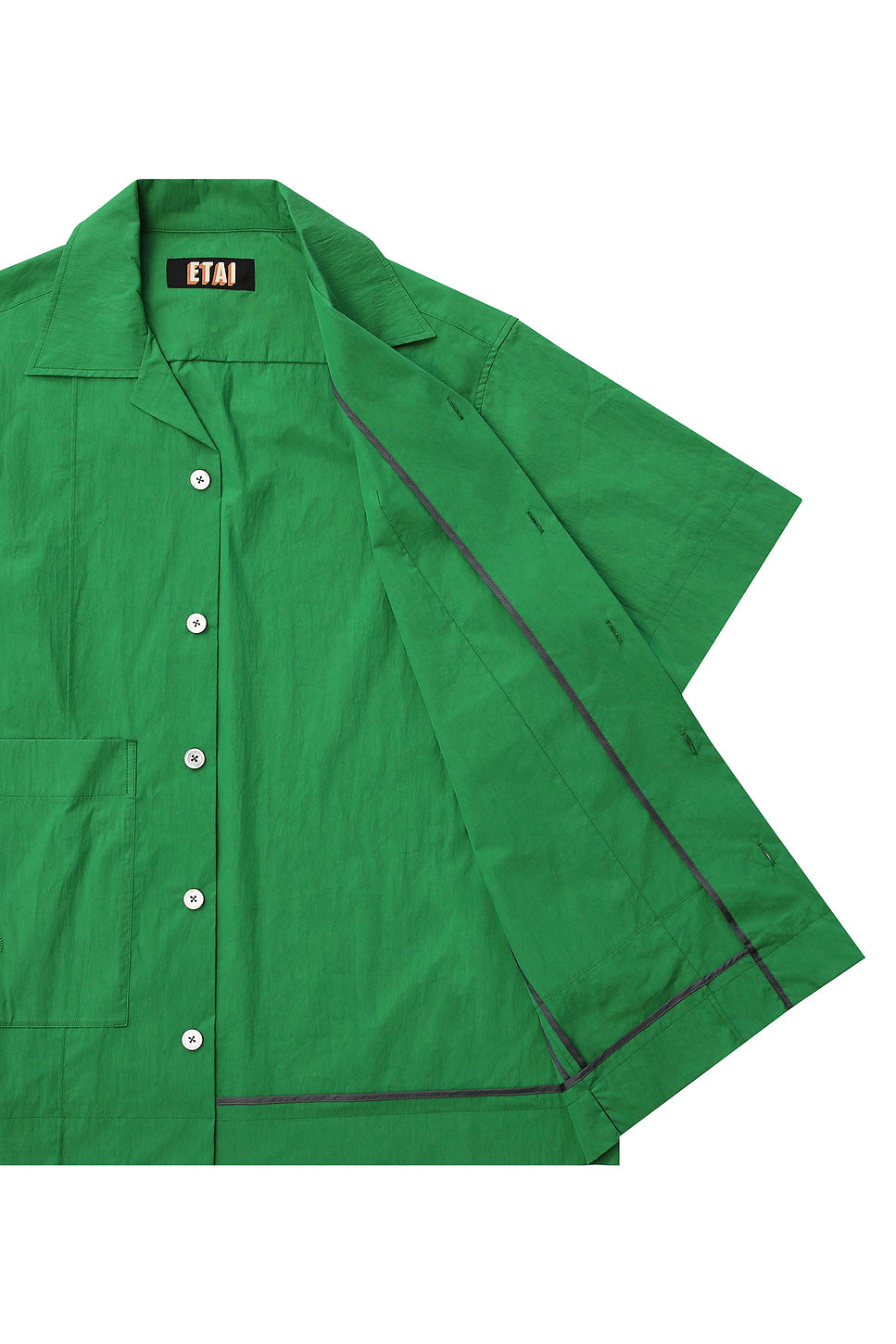 Double Pocket Pin Tuck Shirt