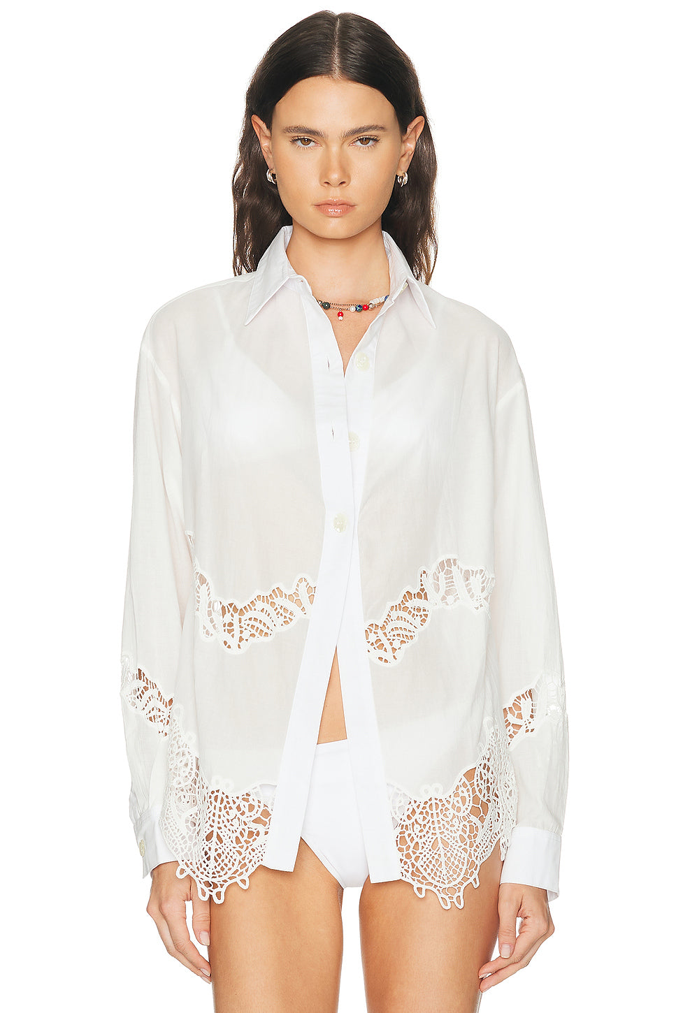 for FWRD Sumi Button Down Top