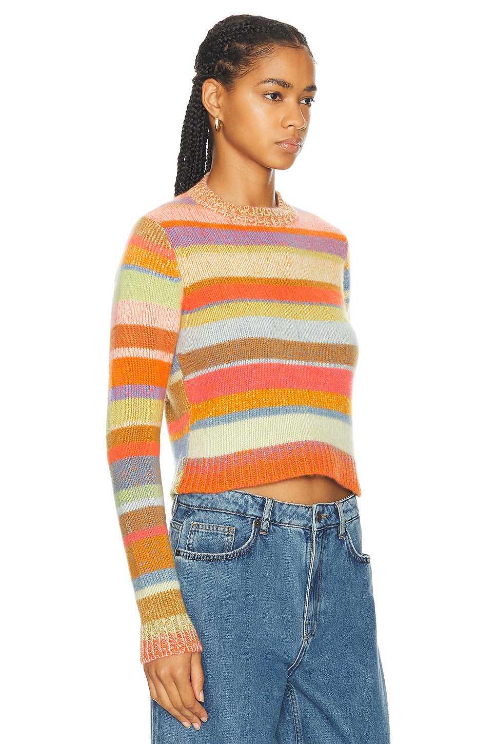 Stripe Super Soft Crew Sweater