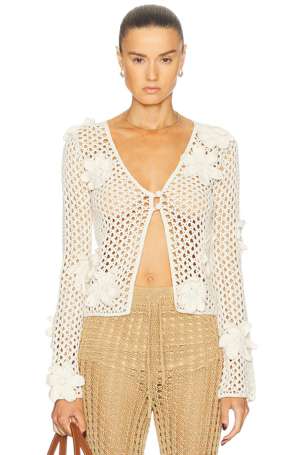 Floral Lace Crochet Cardigan