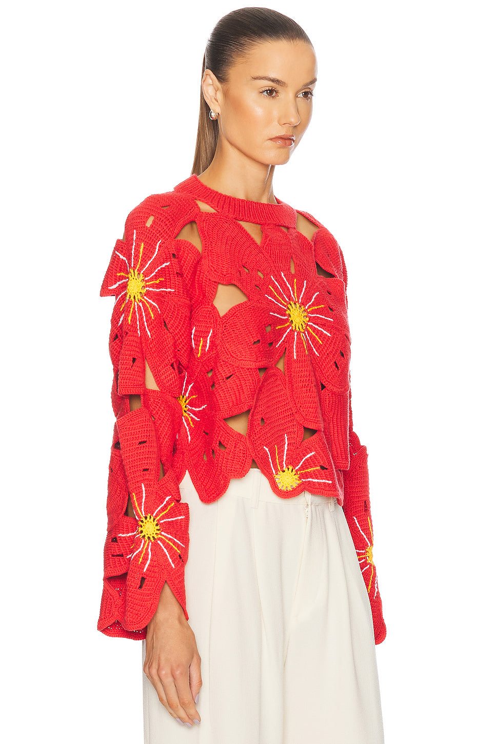 Flower Pullover Sweater