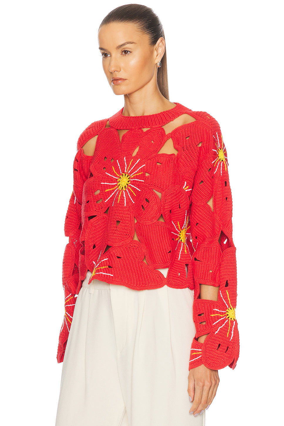 Flower Pullover Sweater