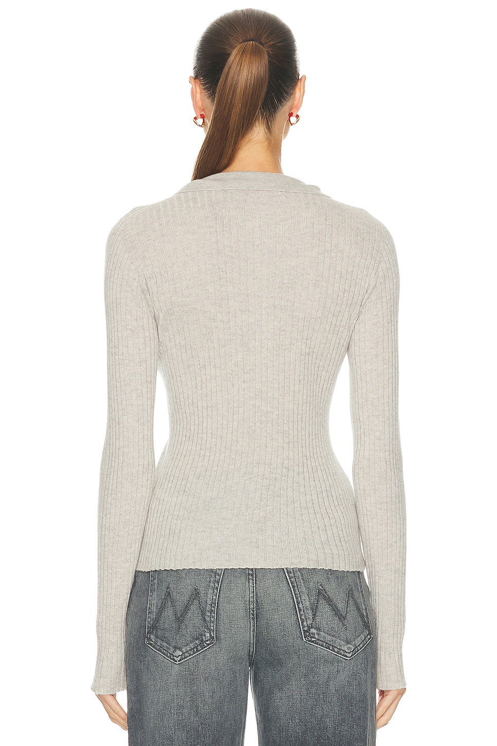 Silky Cashmere Polo Sweater