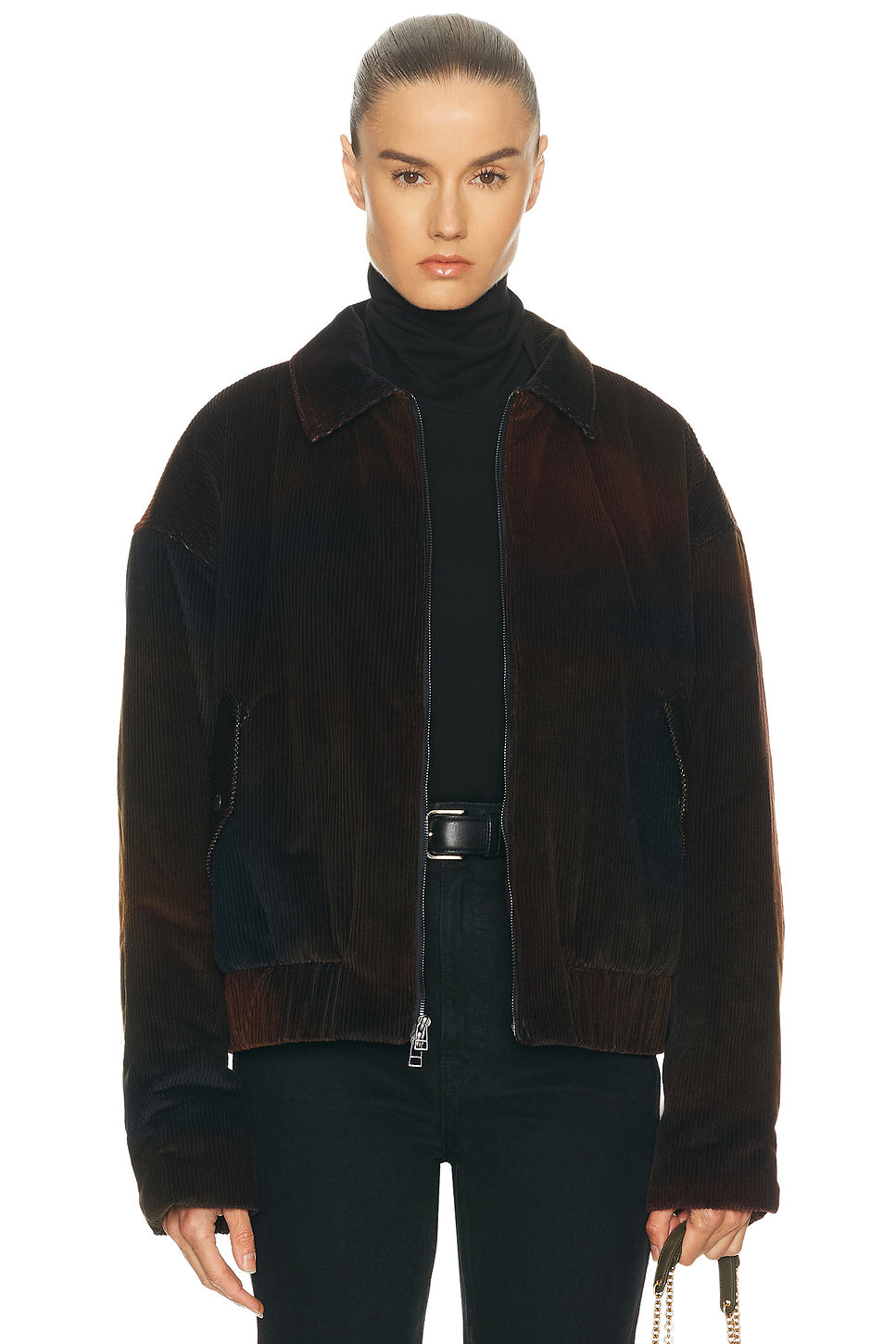 Ombre Cord Boxy Jacket