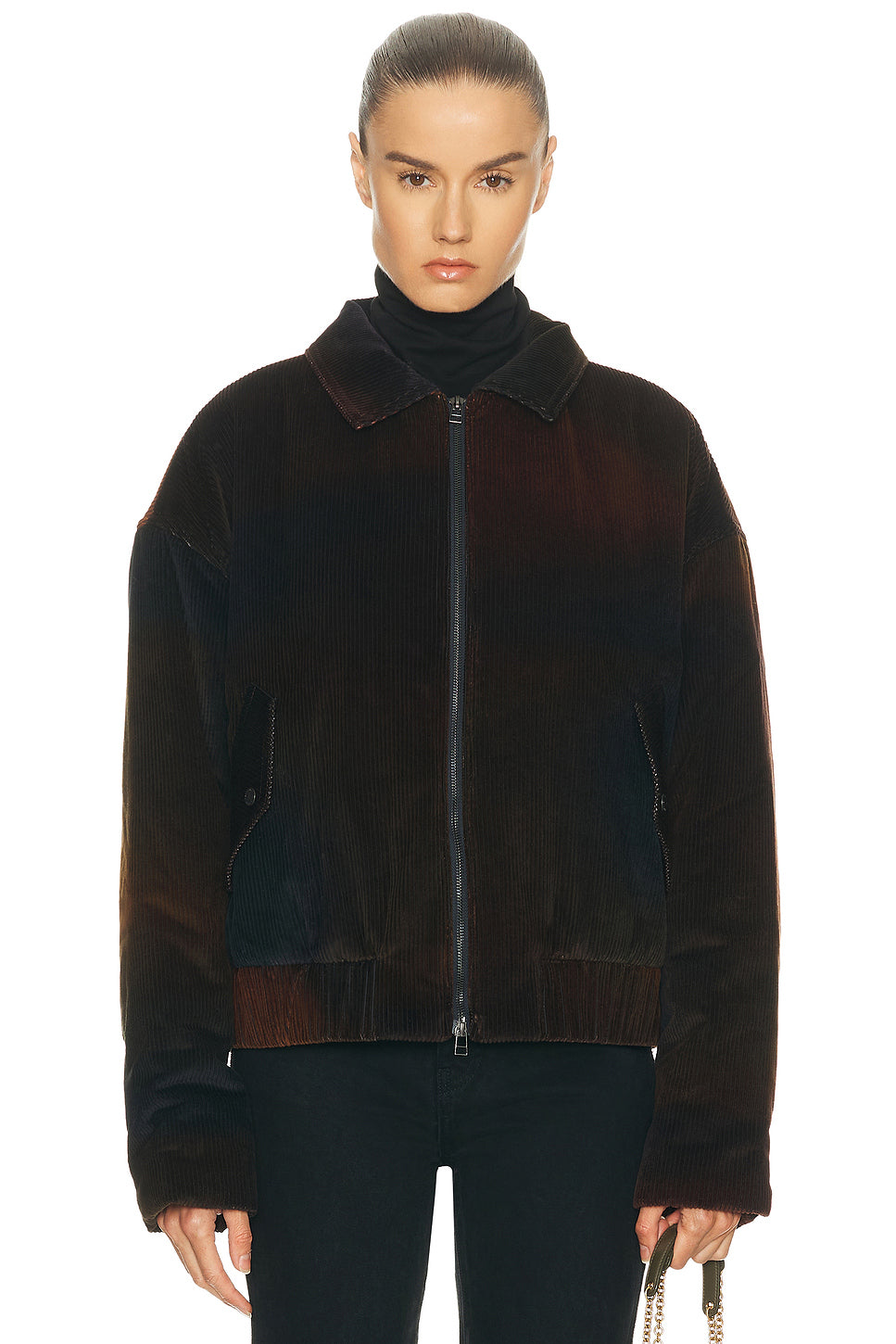 Ombre Cord Boxy Jacket