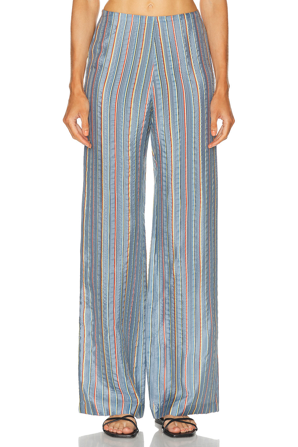 Striped Zip Pant