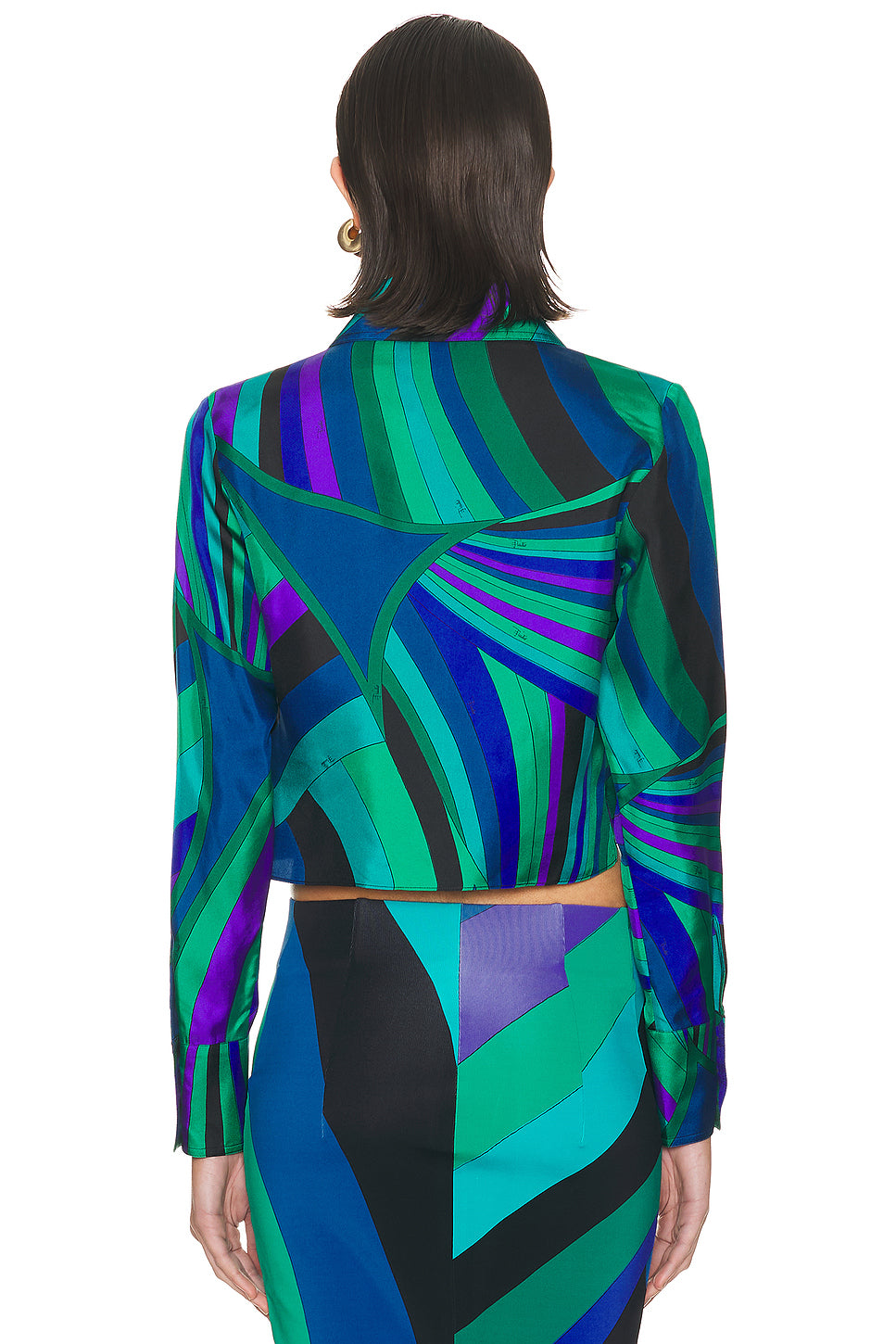 Cropped Long Sleeve Top