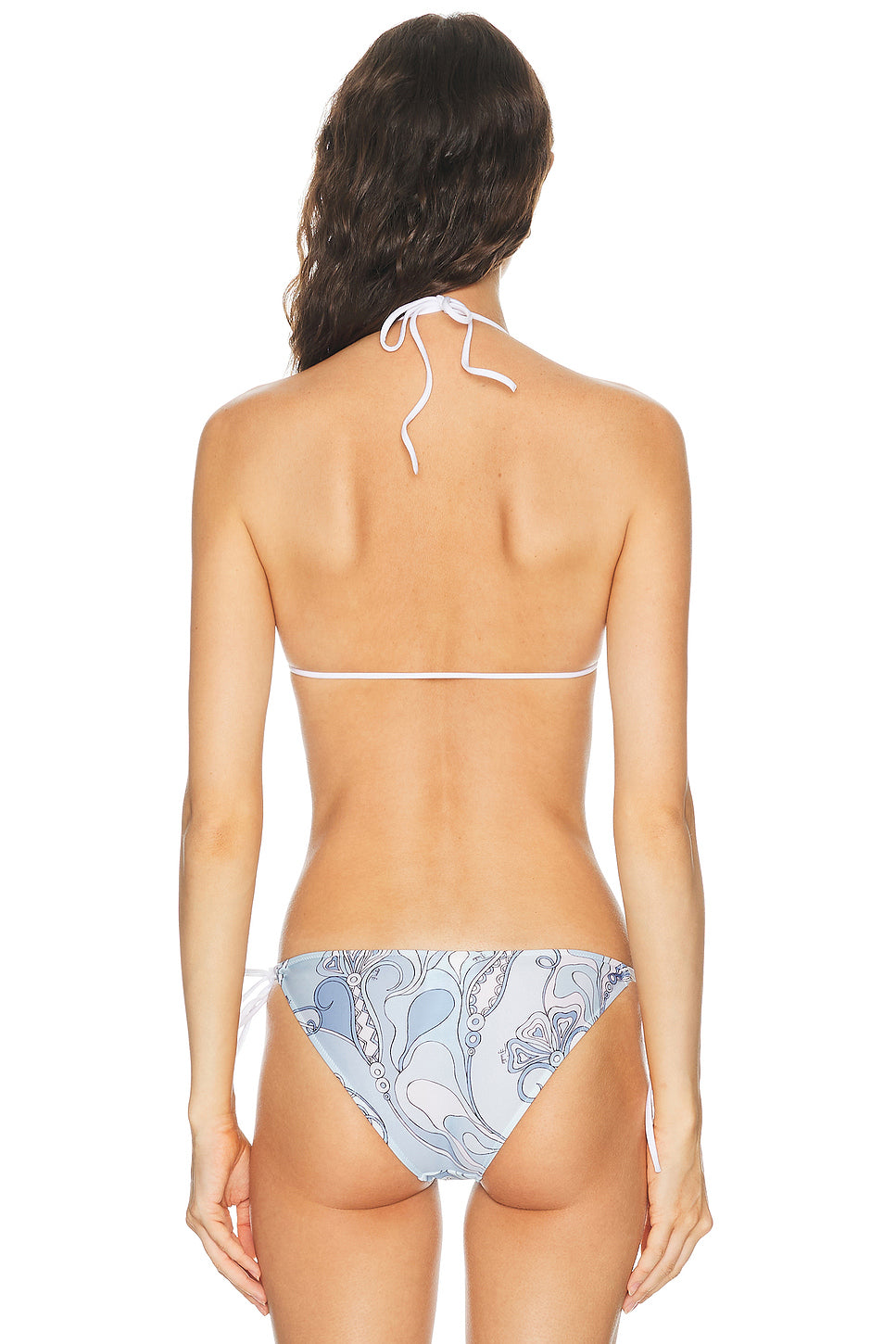 Lycra Tie Triangle Bikini Bra Top