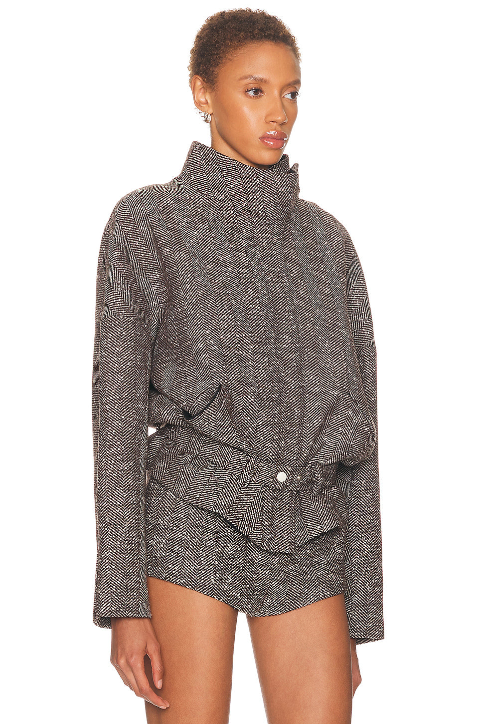 Contrast Aviator Jacket
