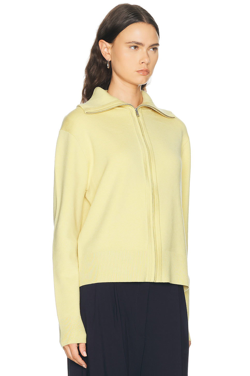Knit Zip Up Jacket