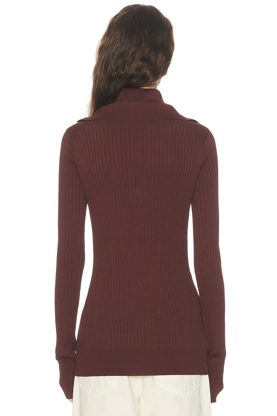 High Neck Henley Top