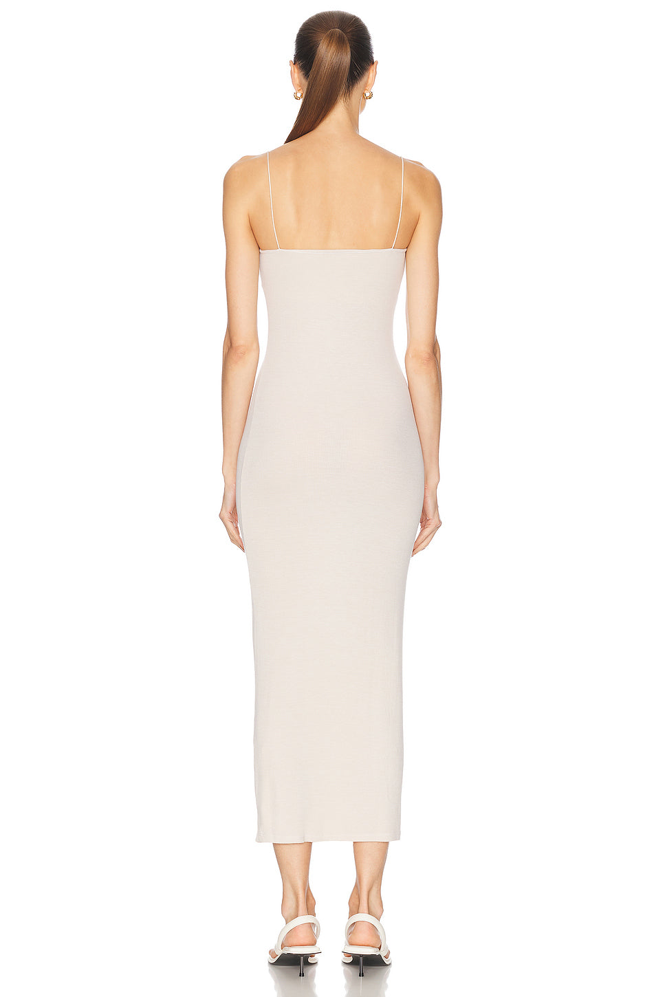 Silk Knit Jersey Essential Strappy Dress